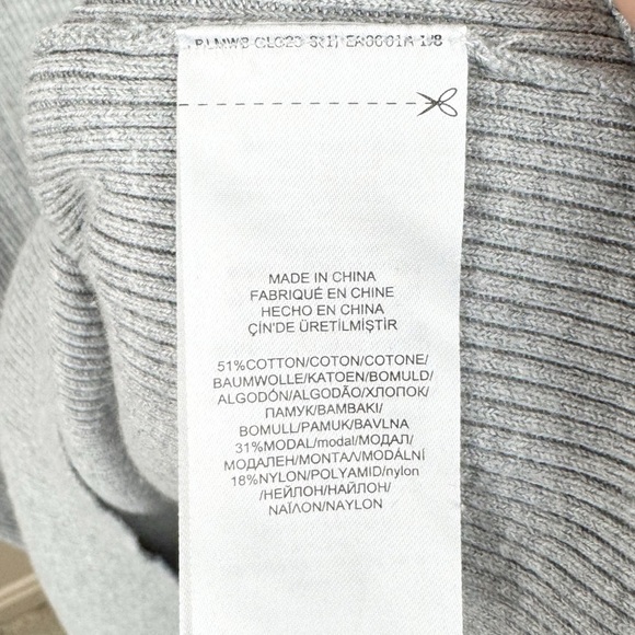 Lauren Ralph Lauren Gray Ribbed Turtleneck Sweater - Picture 7 of 9